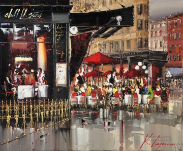 KG Gastown Terrace by Knife Textured Oil Paintings